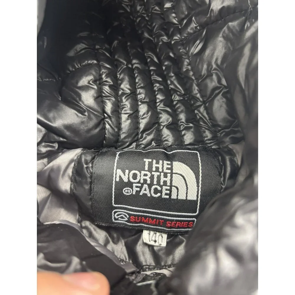 The‎ North Face Jacket Youth 10-11 Black Summit Series Hooded Puffer Insulated